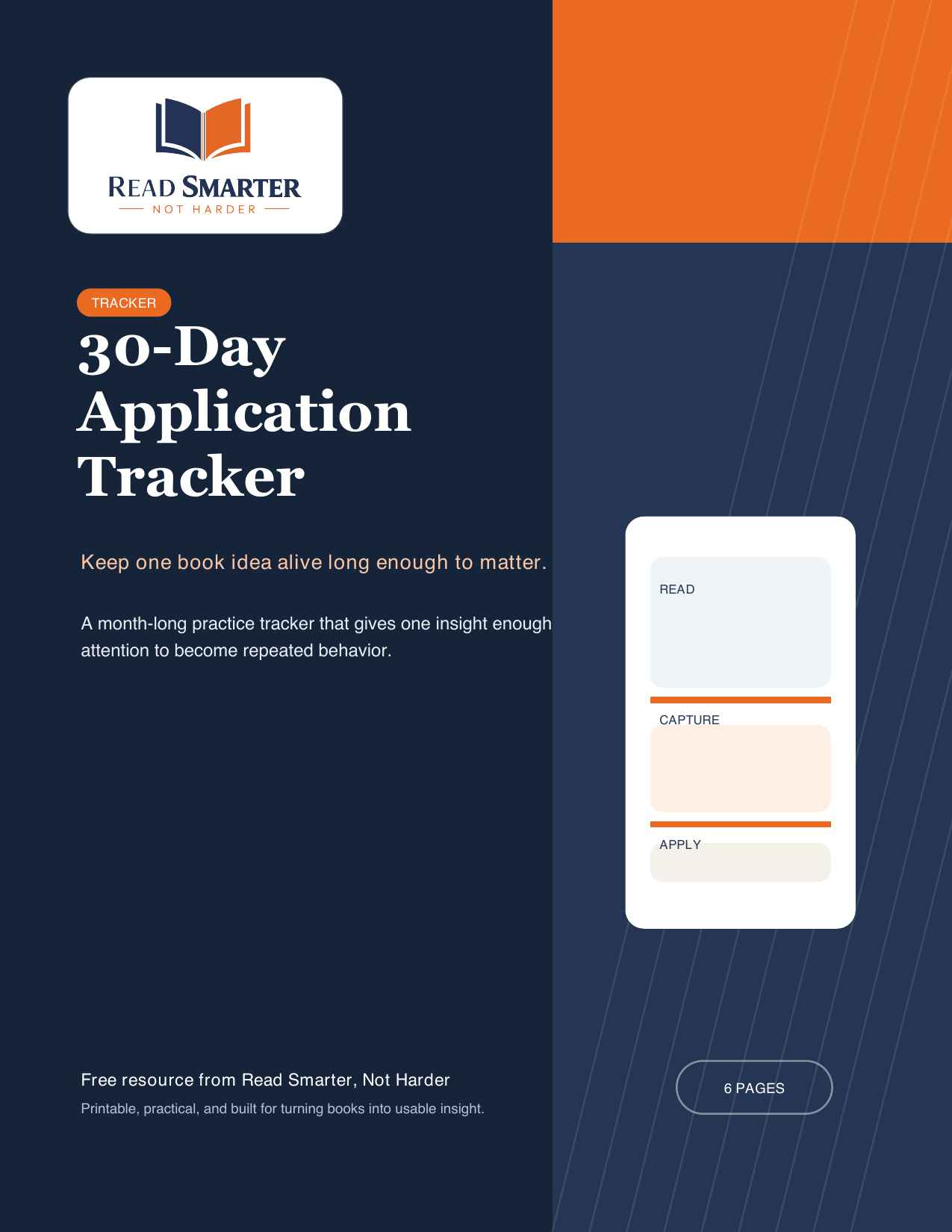 30-Day Application Tracker printable resource cover