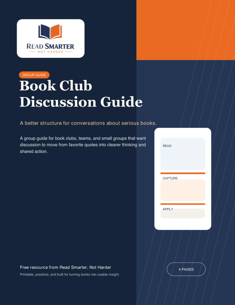 Book Club Discussion Guide printable resource cover