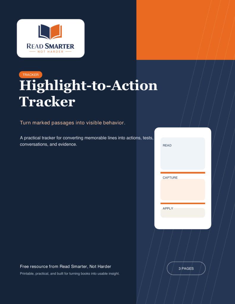 Highlight-to-Action Tracker printable resource cover